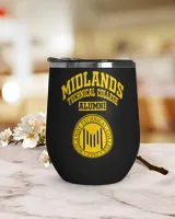 Midlands Technical CL LG Wine Tumbler (12 oz) black 12oz