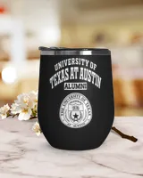 Uni of Texas at Austin_ LGO Wine Tumbler (12 oz) black 12oz