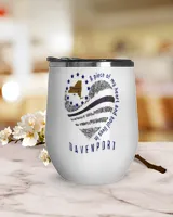 Davenport A piece of my soul in NY Wine Tumbler (12 oz) white 12oz