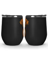 Virginia Tech 2 LGO Wine Tumbler (12 oz) black 12oz