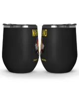 Maryland Terrapins Today forever US Wine Tumbler (12 oz) black 12oz