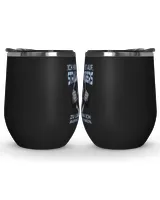 Straubing Tigers I will stop GER Wine Tumbler (12 oz) black 12oz