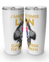 Olympique Lyonnais I will only stop FRA Viking Tumbler (20oz) white 20oz