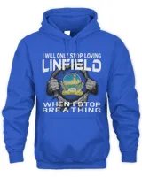 Linfield FC i will only stop NIRE Unisex Hoodie royal s
