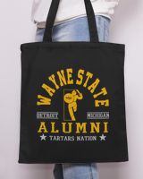 Wayne State Uni Nation Tote Bag - Printed in the EU black onesize